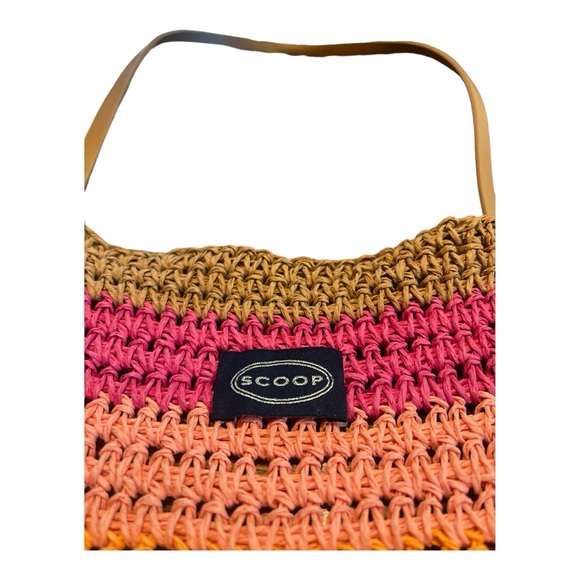 Scoop Paper Straw Tote Multi Color - Picture 2 of 4